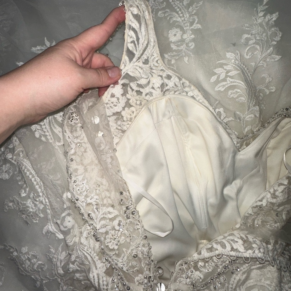 Elegant Lace Wedding Dress - Picture 8 of 9